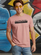 Carlton London Printed Round Neck T-Shirt.