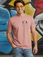 Carlton London Printed Round Neck T-Shirt.