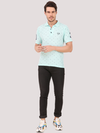 DFNK Printed Men's Polo T-shirt.