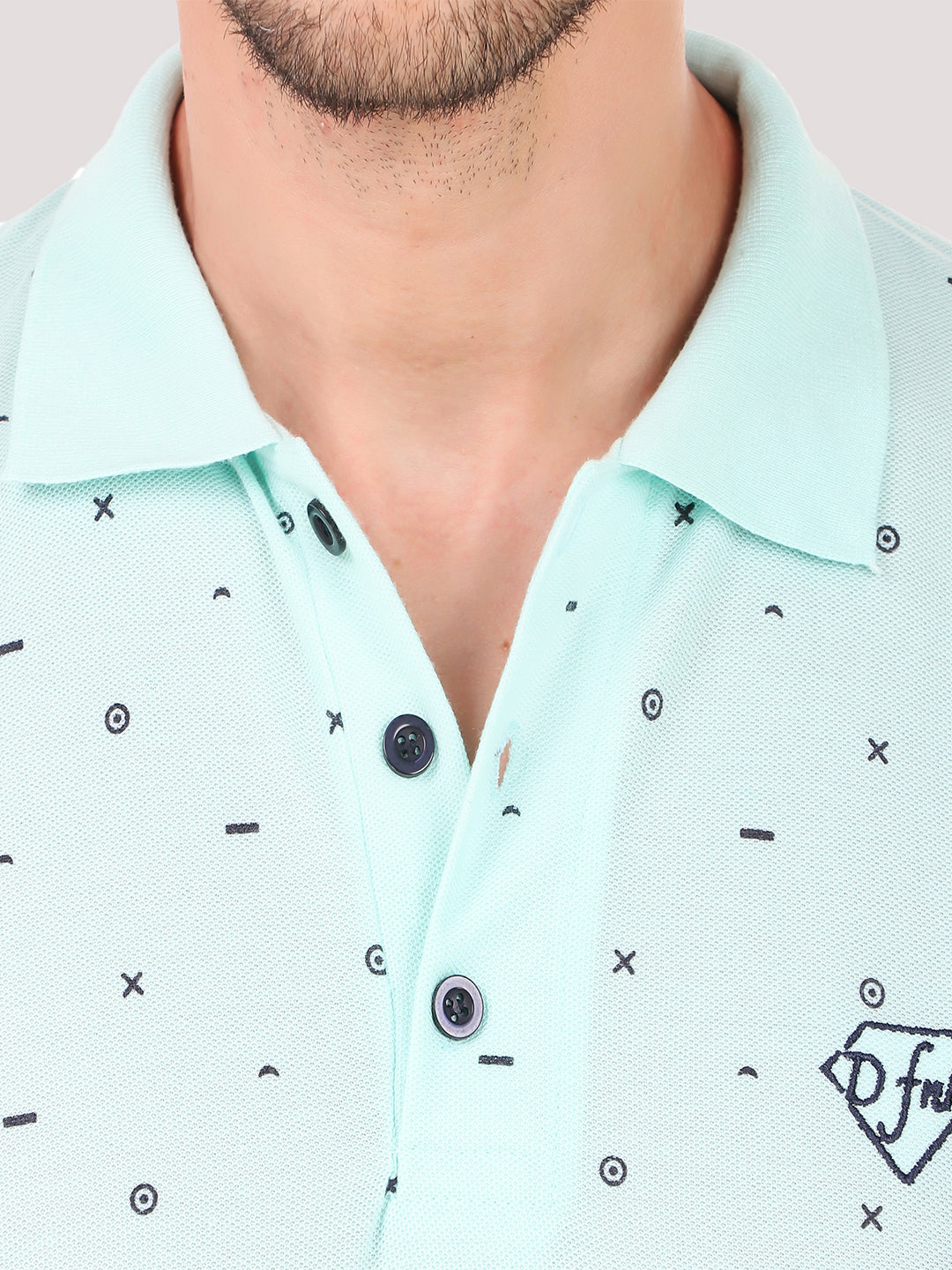 DFNK Printed Men's Polo T-shirt.