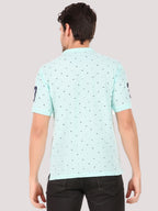 DFNK Printed Men's Polo T-shirt.