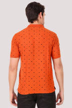 DFNK Printed Men's Polo T-shirt.
