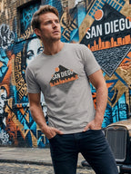 Greylongg Round Neck San Diego Design  printed T-shirts