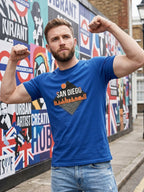 Greylongg Round Neck San Diego Design  printed T-shirts
