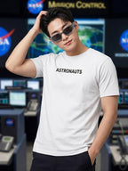 Greylongg Round Neck Nasa Astronauts Design  printed T-shirts