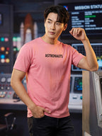 Greylongg Round Neck Nasa Astronauts Design  printed T-shirts