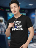 Greylongg Round Neck Nasa Space Design  printed T-shirts