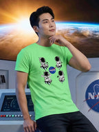 Greylongg Round Neck Nasa Design  printed T-shirts