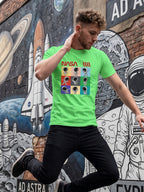 Greylongg Round Neck Nasa Design  printed T-shirts