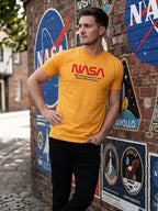 Greylongg Round Neck Nasa Design  printed T-shirts
