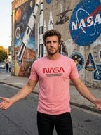 Greylongg Round Neck Nasa Design  printed T-shirts