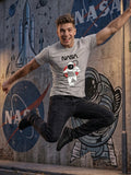 Greylongg Round Neck Nasa Design  printed T-shirts