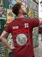 Greylongg Round Neck Nasa Design  printed T-shirts
