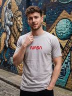 Greylongg Round Neck Nasa Design  printed T-shirts