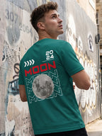 Greylongg Round Neck Nasa Design  printed T-shirts