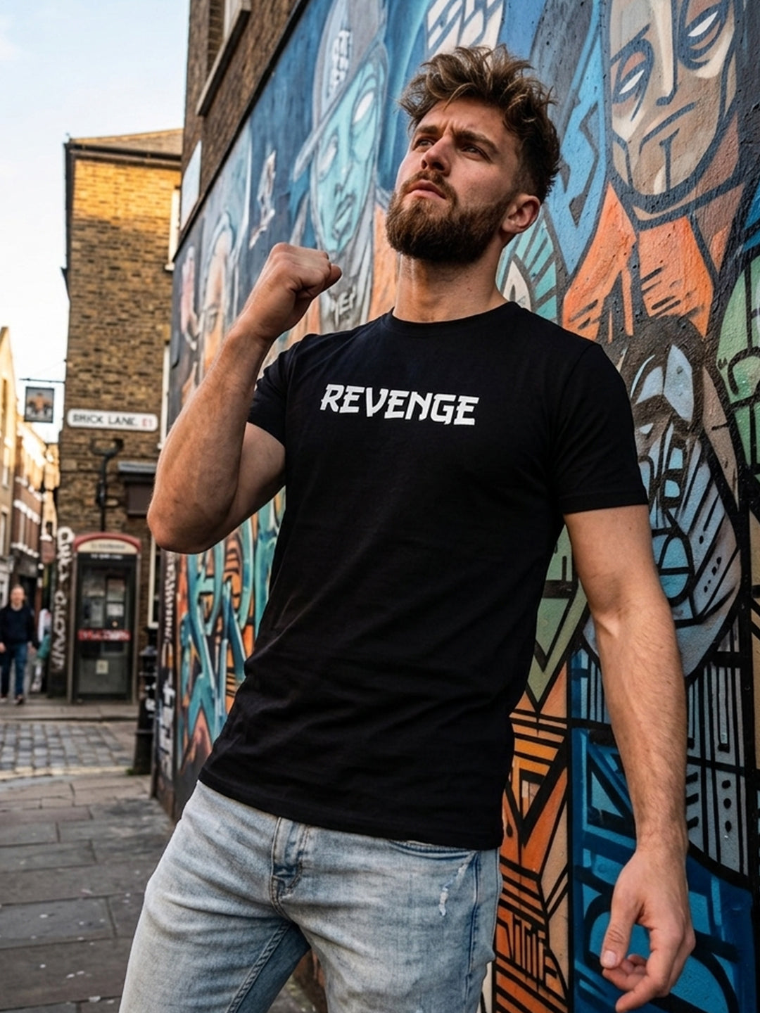 Greylongg Round Neck Revenge Design  printed T-shirts