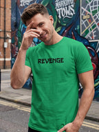 Greylongg Round Neck Revenge Design  printed T-shirts