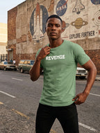 Greylongg Round Neck Revenge Design  printed T-shirts