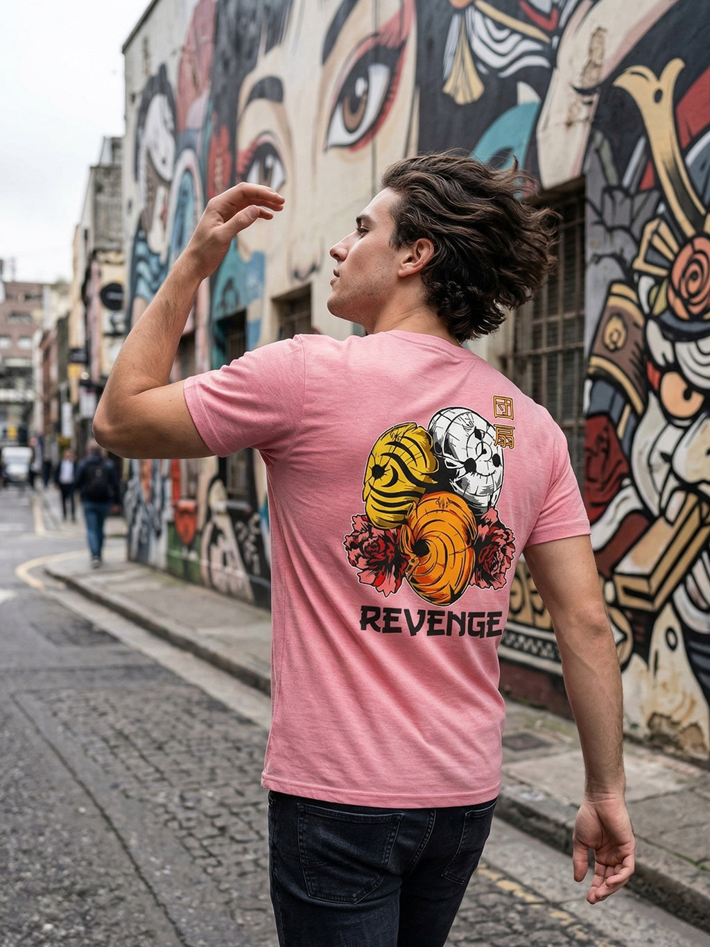 Greylongg Round Neck Revenge Design  printed T-shirts