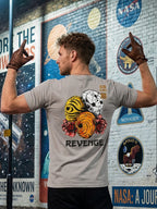 Greylongg Round Neck Revenge Design  printed T-shirts