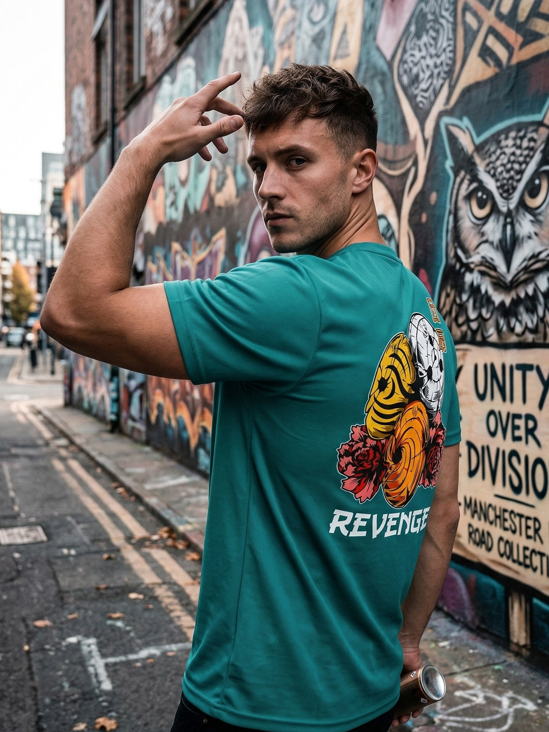 Greylongg Round Neck Revenge Design  printed T-shirts