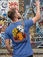 Greylongg Round Neck Revenge Design  printed T-shirts