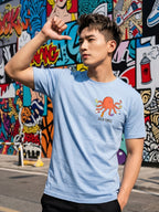 Greylongg Round Neck Octopus Design printed T-shirts