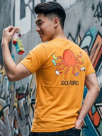 Greylongg Round Neck Octopus Design printed T-shirts