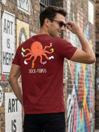 Greylongg Round Neck Octopus Design printed T-shirts
