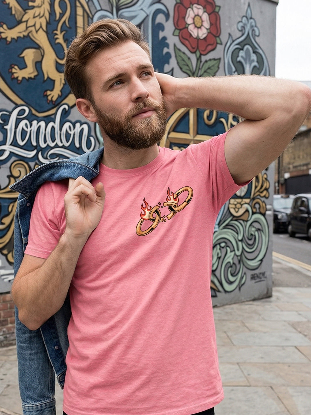 Greylongg Round Neck Strertwear Design printed T-shirts