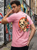 Greylongg Round Neck Strertwear Design printed T-shirts