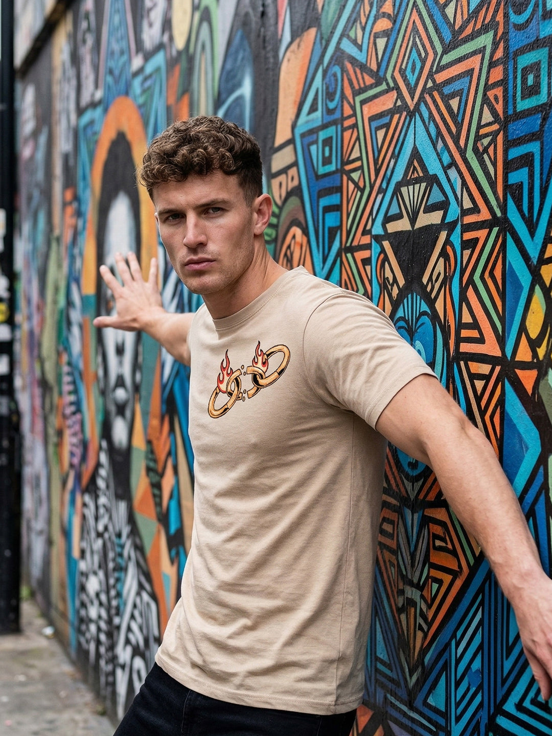 Greylongg Round Neck Strertwear Design printed T-shirts