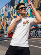 Greylongg Round Neck Strertwear Design printed T-shirts