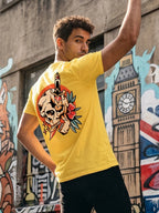 Greylongg Round Neck Strertwear Design printed T-shirts