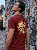 Greylongg Round Neck Strertwear Design printed T-shirts