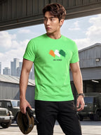 Greylongg Round Neck Jai Hind printed T-Shirts.