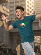 Greylongg Round Neck Jai Hind printed T-Shirts.