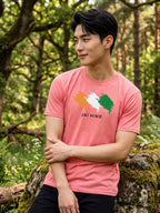 Greylongg Round Neck Jai Hind printed T-Shirts.