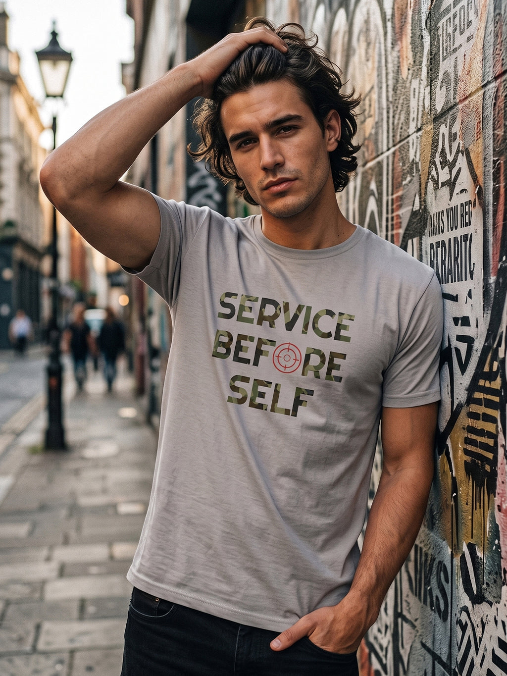 Greylongg Round Neck Army Design printed T-Shirts.