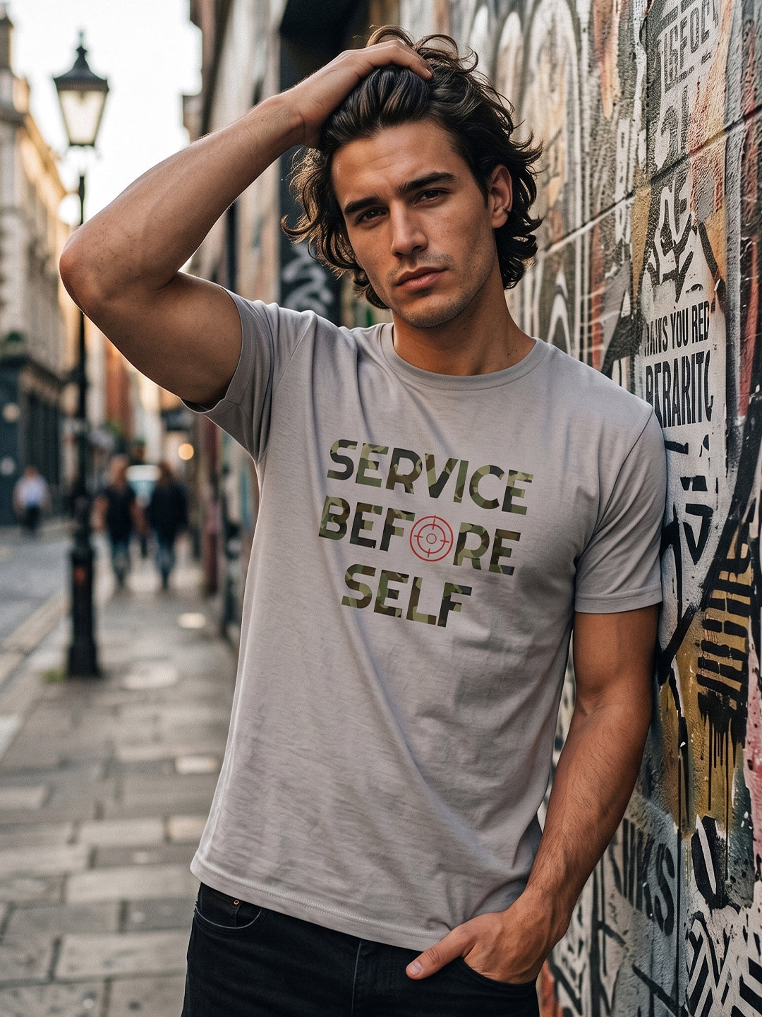 Greylongg Round Neck Army Design printed T-Shirts.