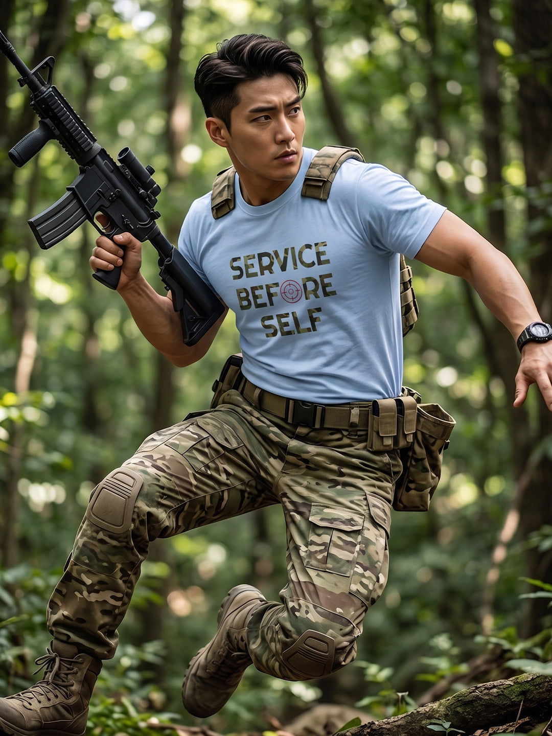 Greylongg Round Neck Army Design printed T-Shirts.