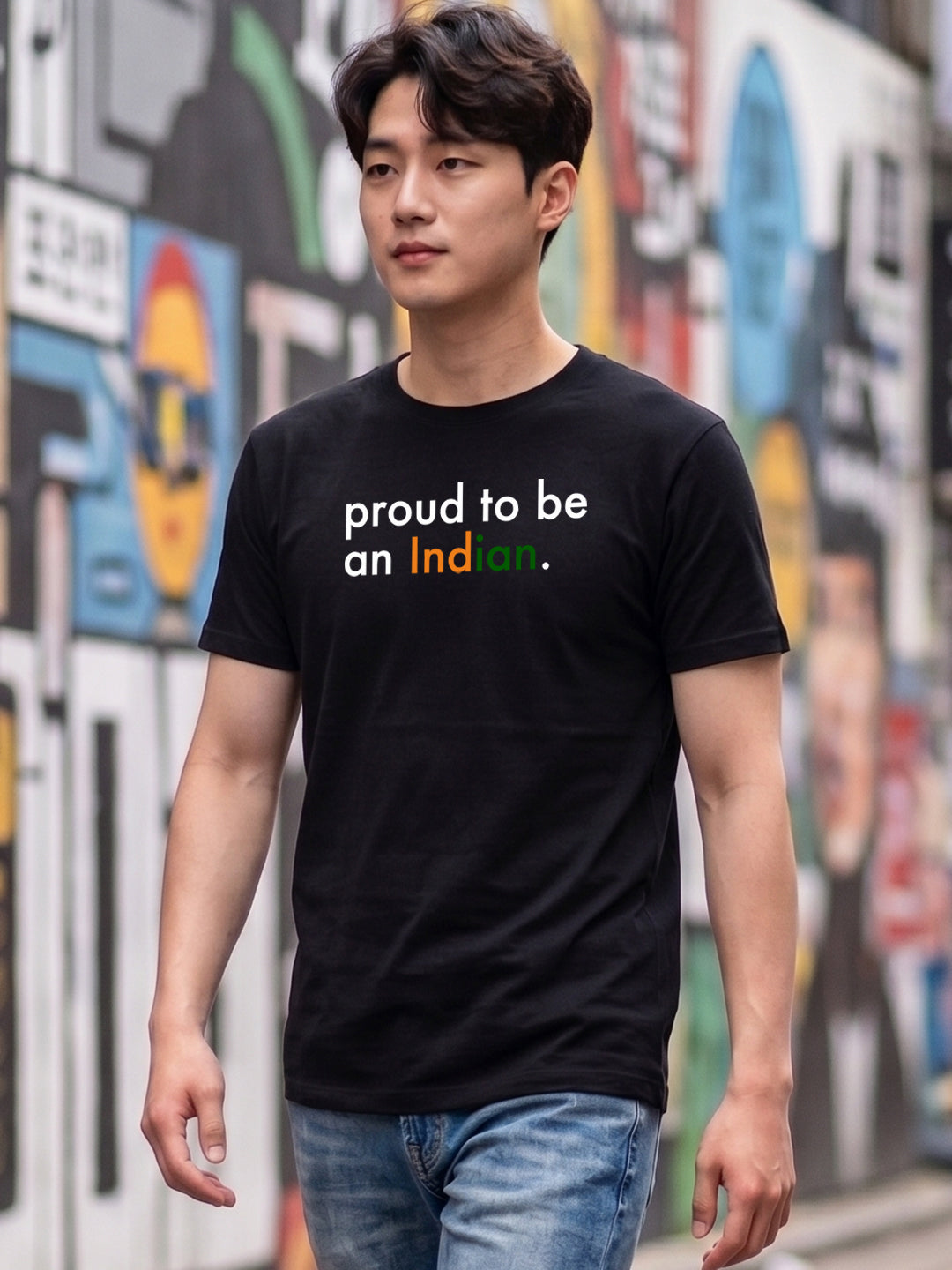Round Neck Printed T-shirts