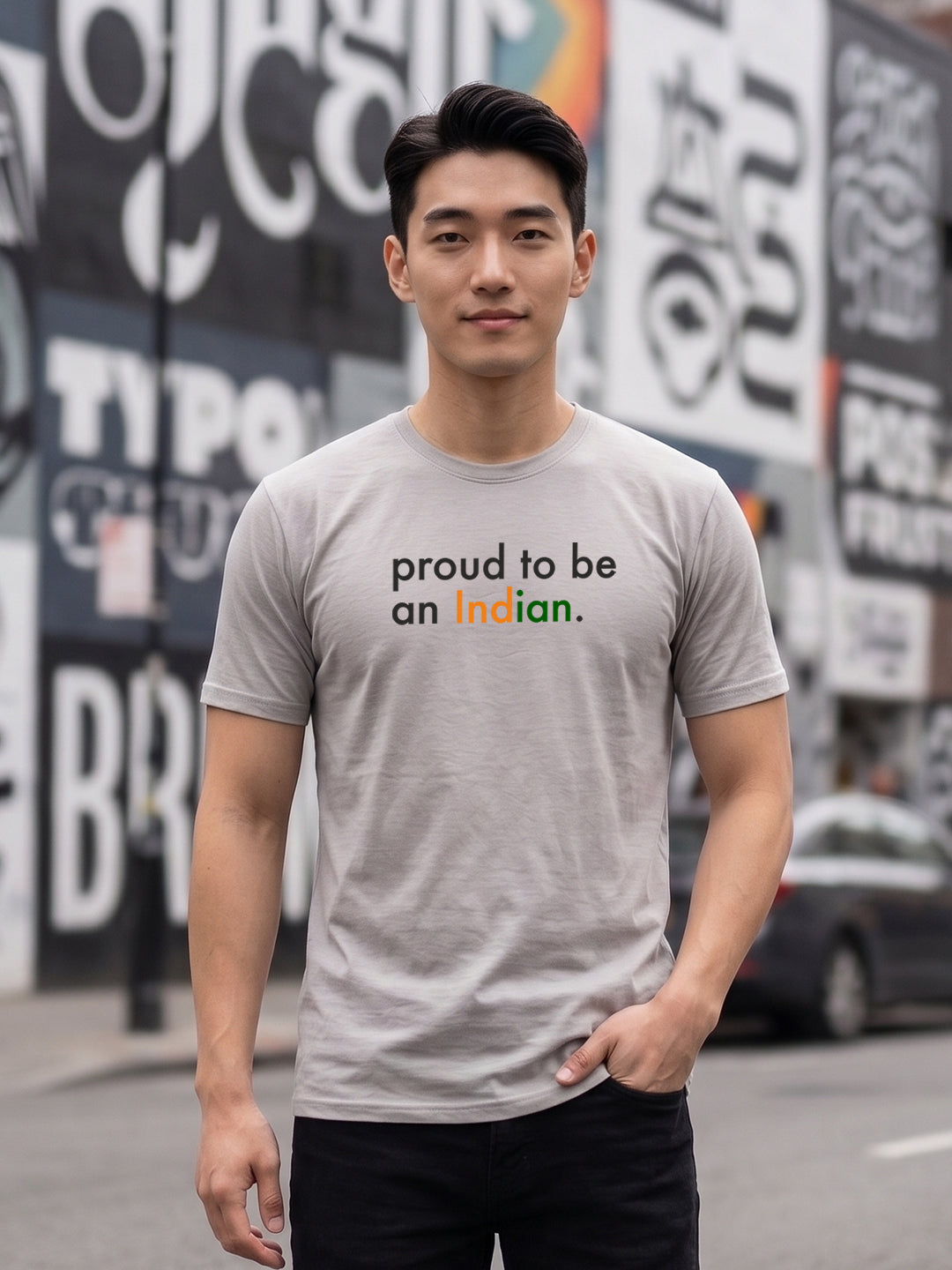 Round Neck Printed T-shirts