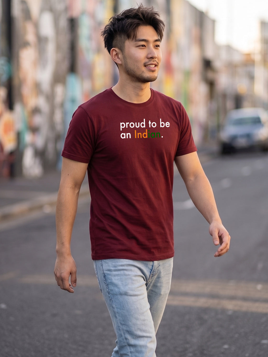 Round Neck Printed T-shirts