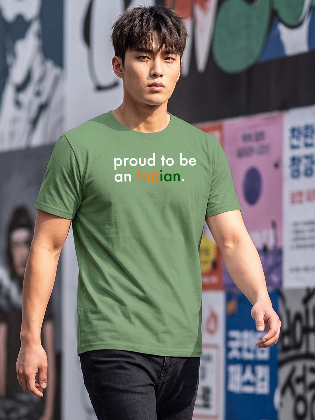 Round Neck Printed T-shirts
