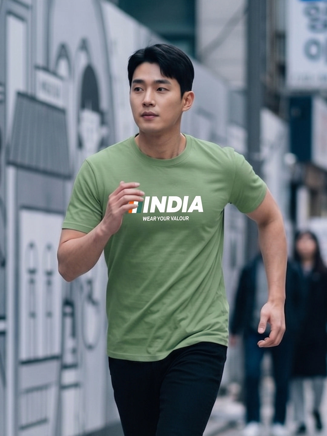 Greylongg Round Neck Army Design printed T-Shirts.