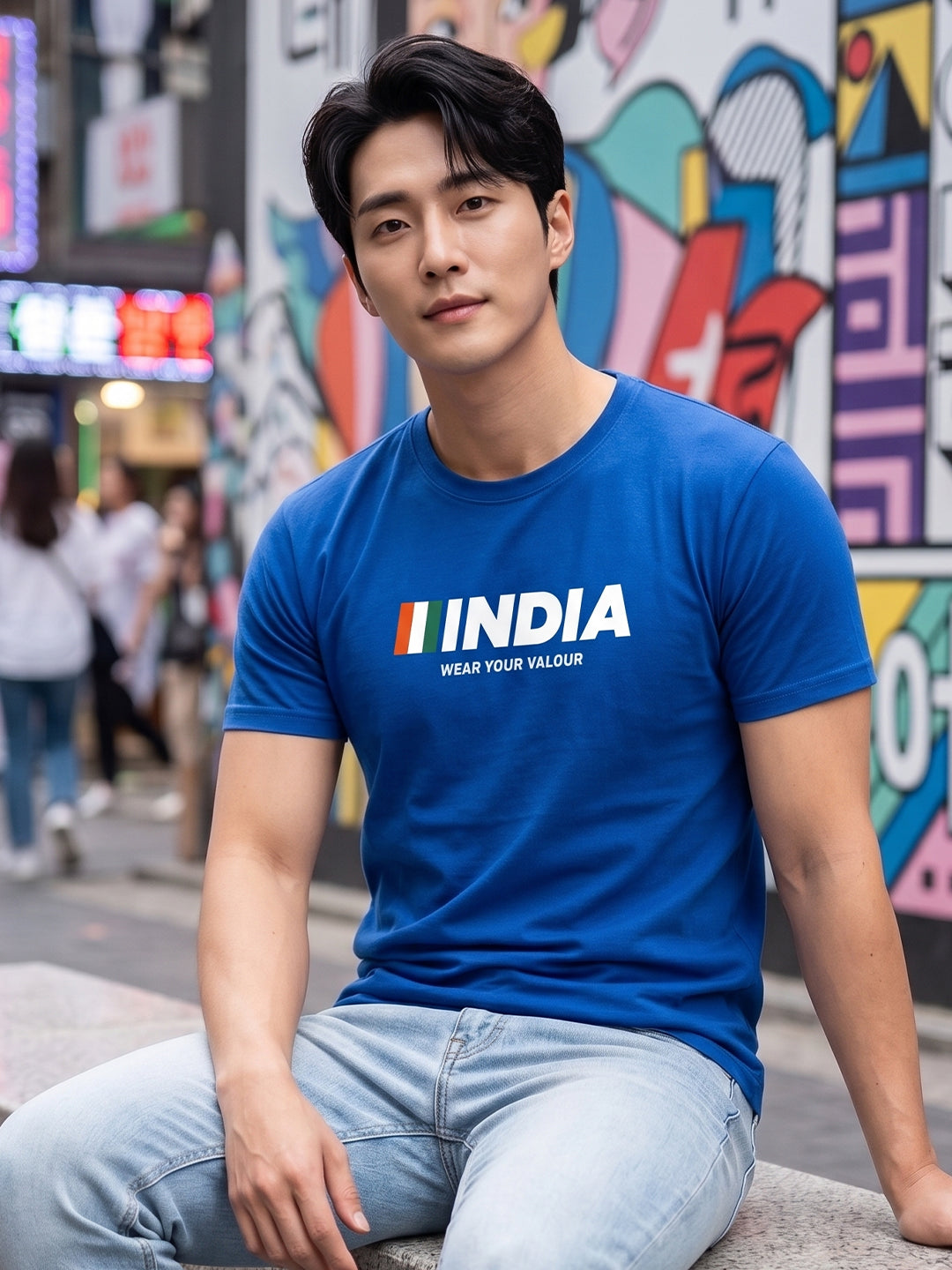 Greylongg Round Neck Army Design printed T-Shirts.