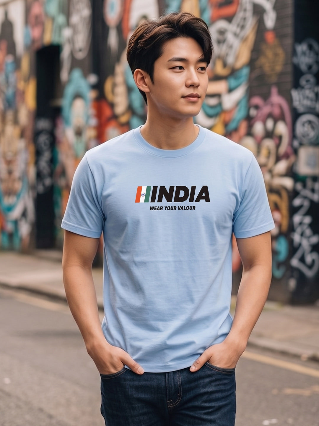 Greylongg Round Neck Army Design printed T-Shirts.