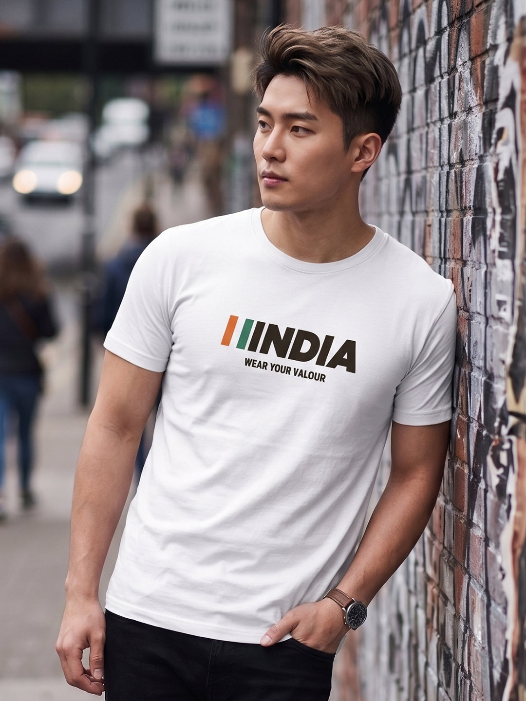 Greylongg Round Neck Army Design printed T-Shirts.