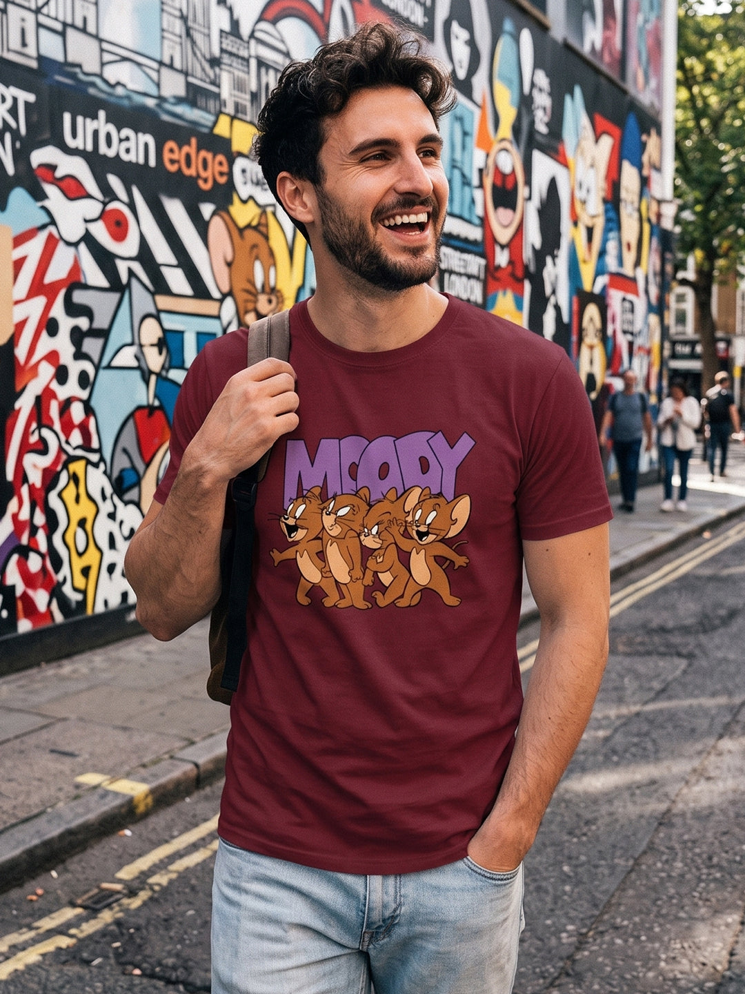 Greylongg Round Neck Tom & Jerry Design printed T-Shirts.